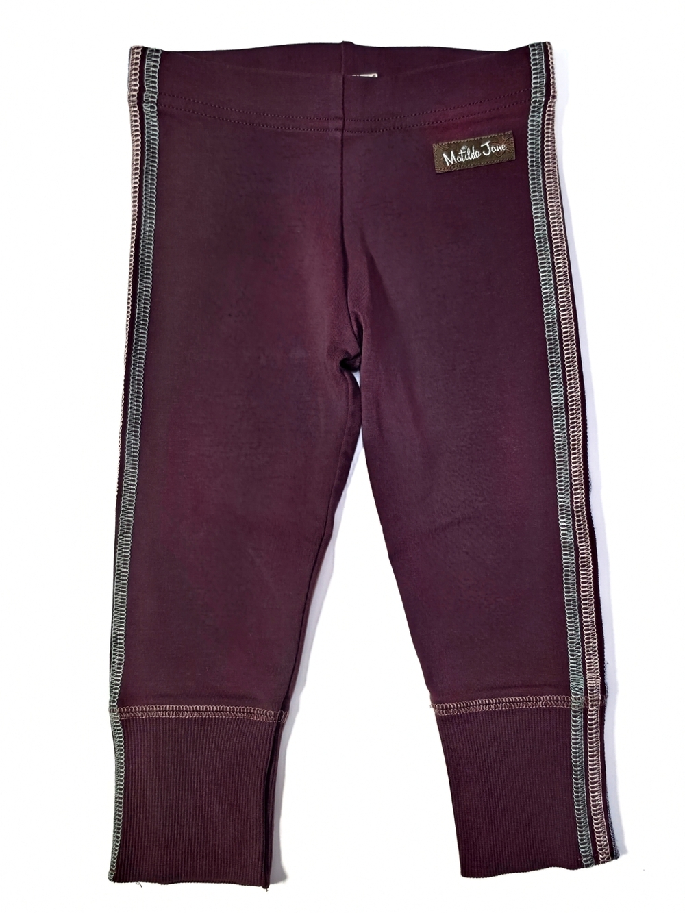 Matilda Jane Plum Leggings with Contrast Side Stitching 2